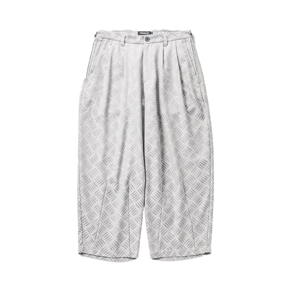 TIGHTBOOTH Formal Checker Plate Baggy Slacks "Ash"