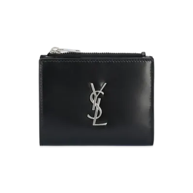 Saint Laurent Leather Wallet "Black"