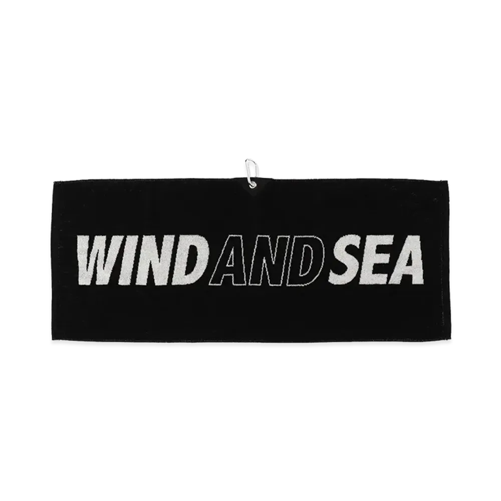 WIND AND SEA Carabiner Towel "Black"
