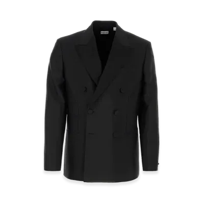 Burberry Wool Blend Blazer "Black"