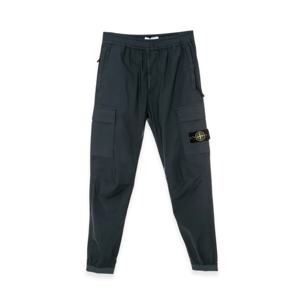Stone Island 31303 Stretch Cotton Tela Paracadute Cargo Pants - 22SS "Avio Blue"