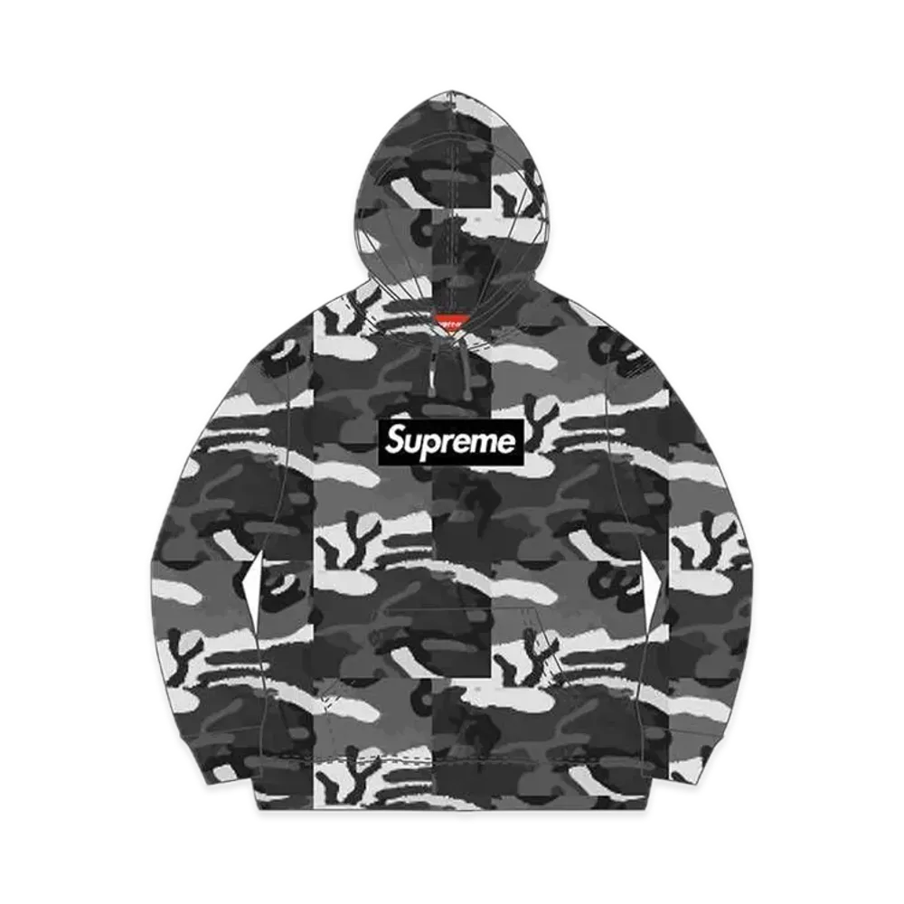 Supreme Box Logo Hooded Sweatshirt "Snow Camouflage" (13FW)