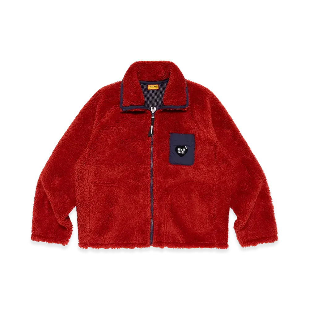 HUMAN MADE Fleece Jacket "Red"