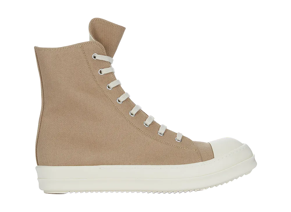 Rick Owens DRKSHDW SS26 Sneaks 13oz Overdyed Denim "Flesh/Milk"