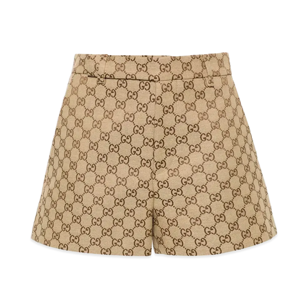 GUCCI Women's Fashion Shorts "Printed/Camel"