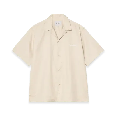 Carhartt WIP S/S Delray Shirt "Stone/White"