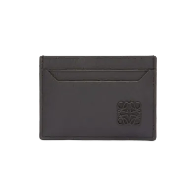 LOEWE Anagram Plain Card Holder Pebble Grain Calf "Black"