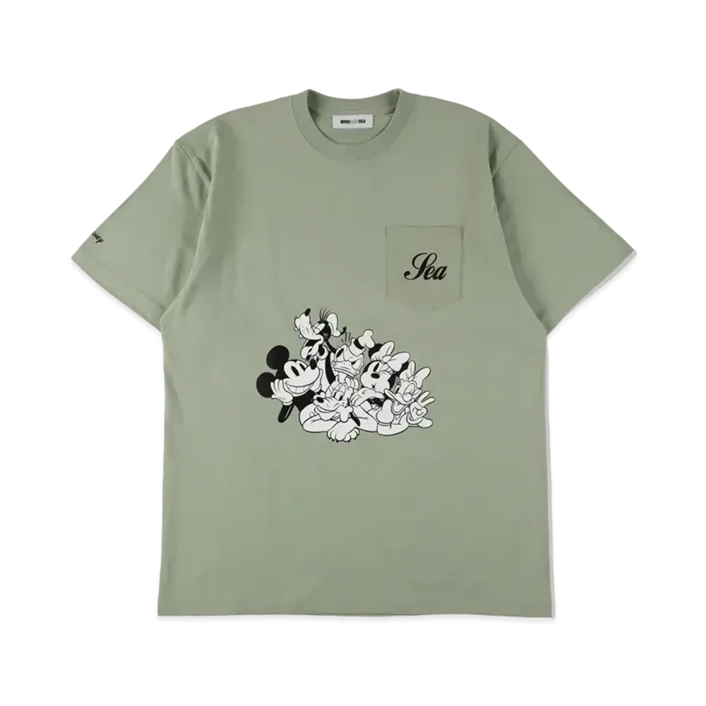 WIND AND SEA Mickey & Friends / Tee "Green"