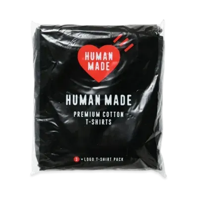 HUMAN MADE 3Pack T-Shirt Set "Black"