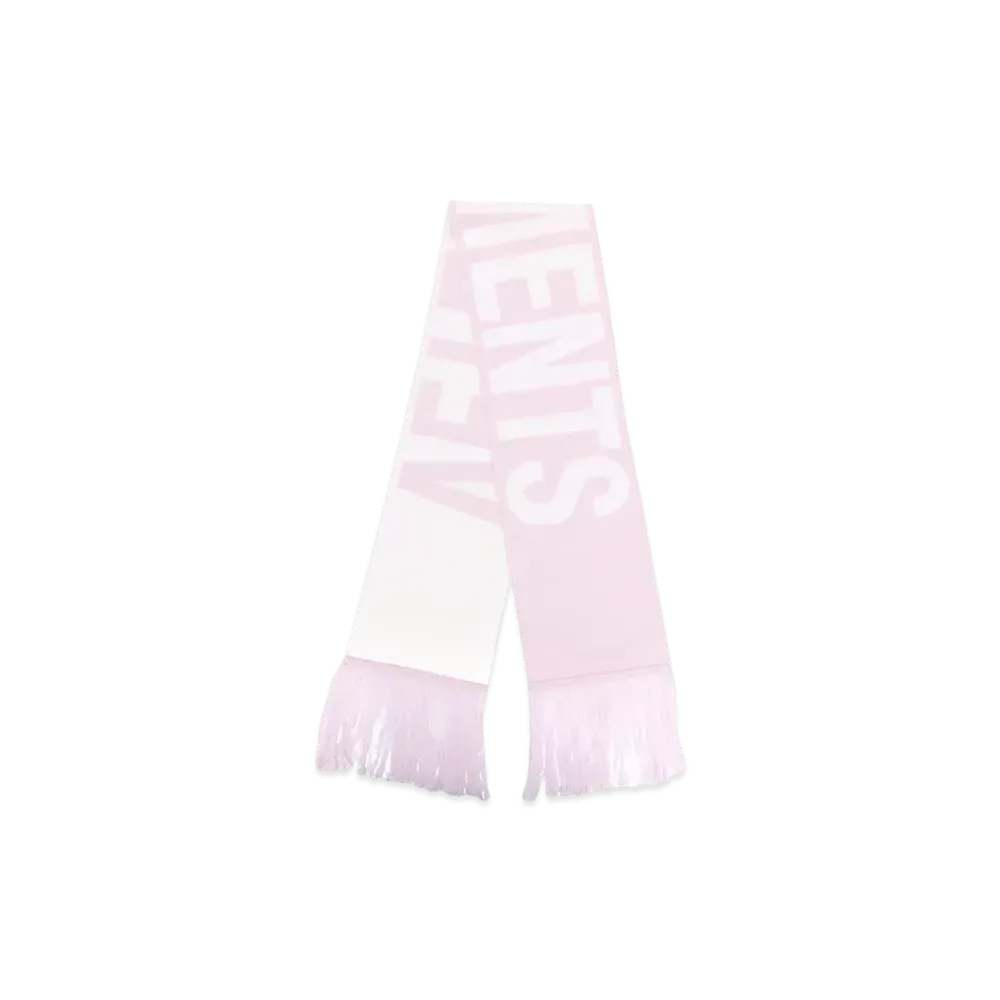 VETEMENTS Knit Scarf "Pink"
