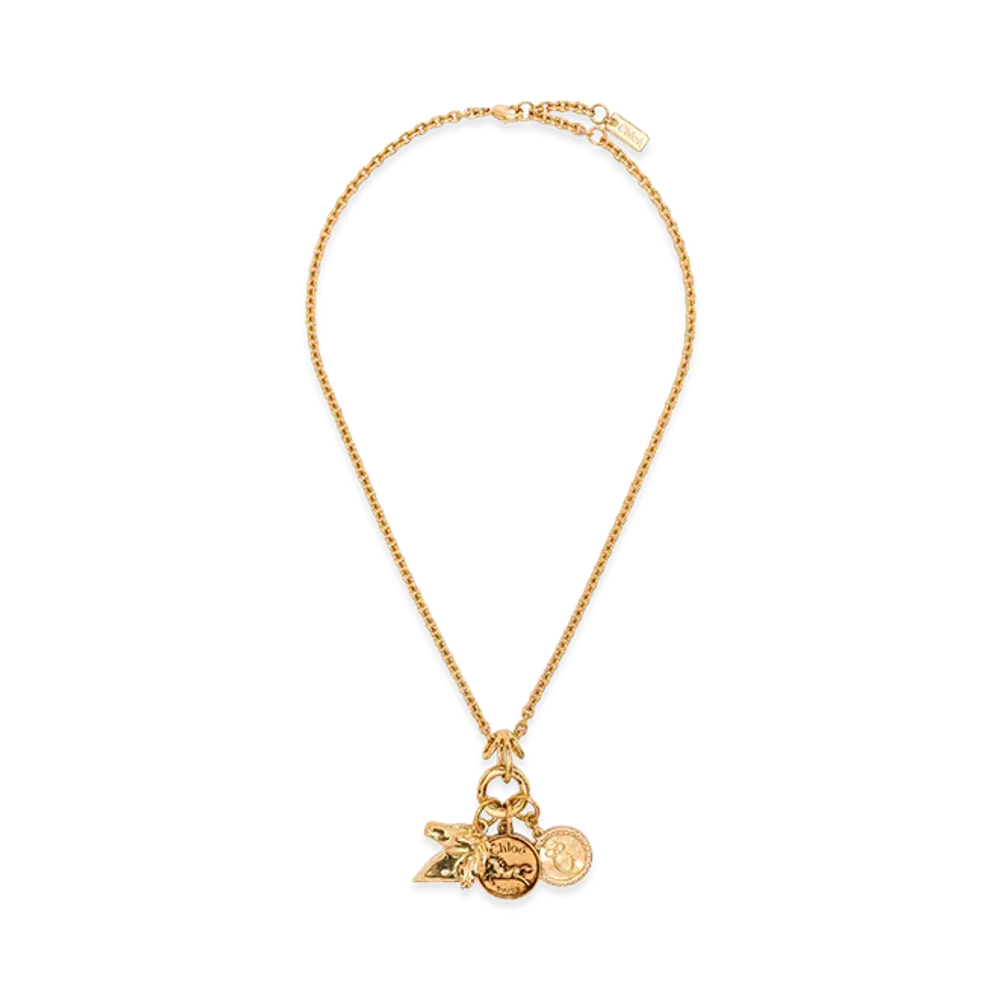 Chloe Women's Metal Charms Necklace "Gold"