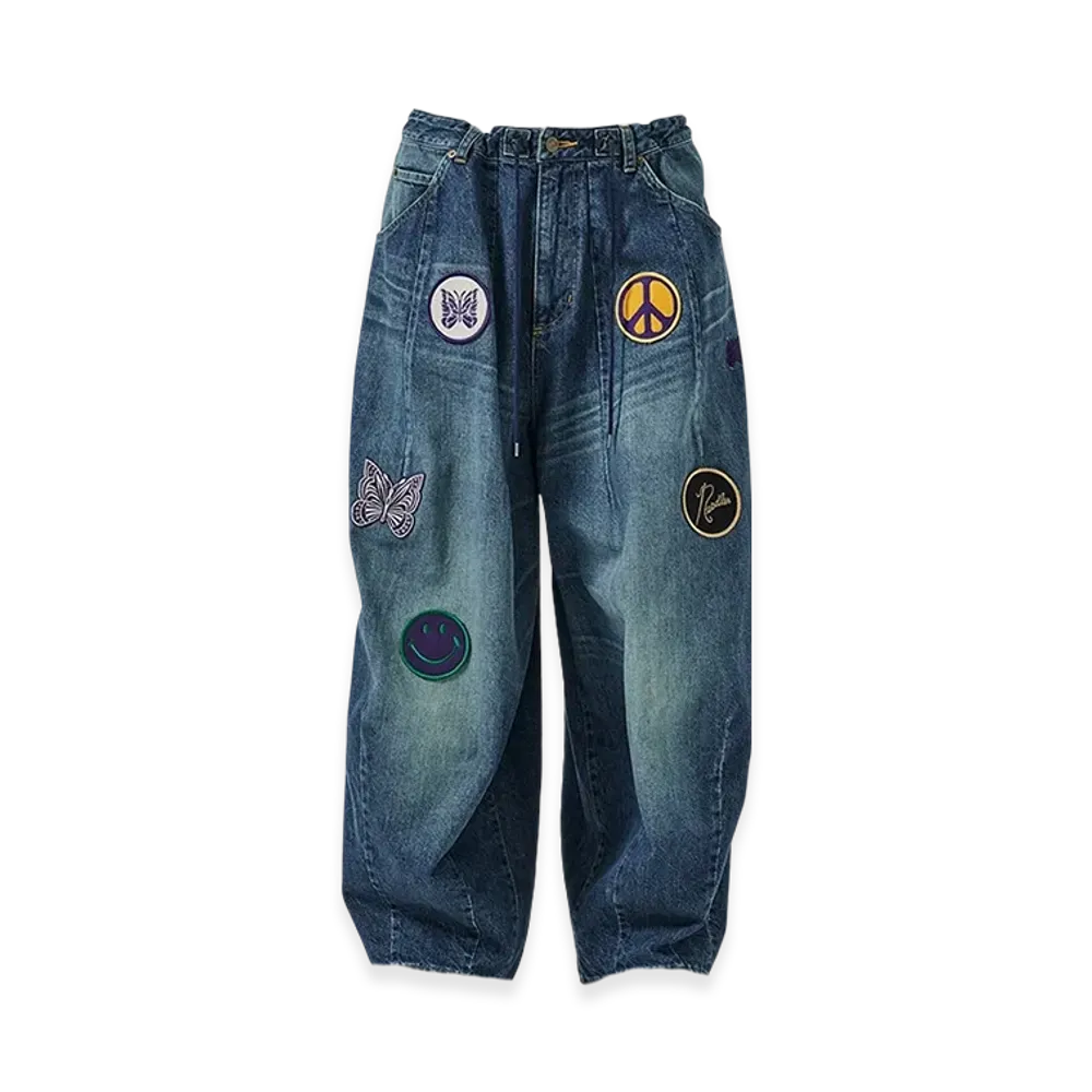 NEEDLES x Studious Exclusive H.D Patches Jean 12OZ Denim "Blue"