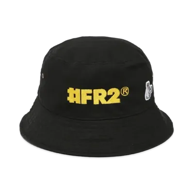 FR2 Logo Embroidery Bucket Hat "Black"
