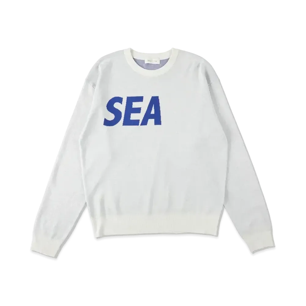 WIND AND SEA SEA Silk Blend Knit "White"