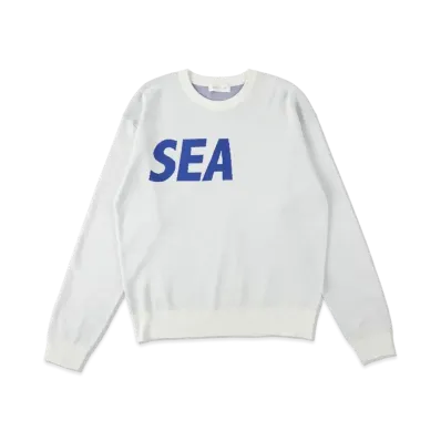 WIND AND SEA SEA Silk Blend Knit "White"