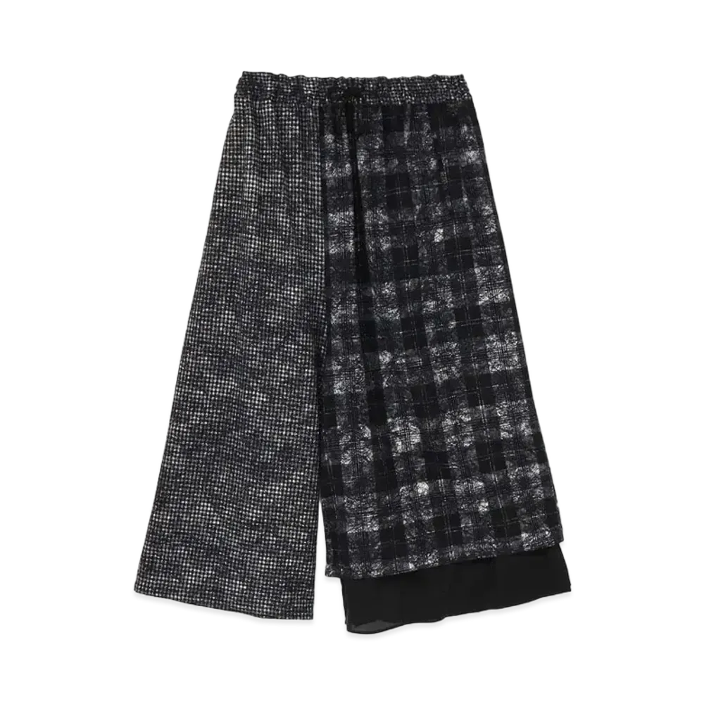 Yohji Yamamoto Y's LEFT DOUBLE STRING PANTS "Black"