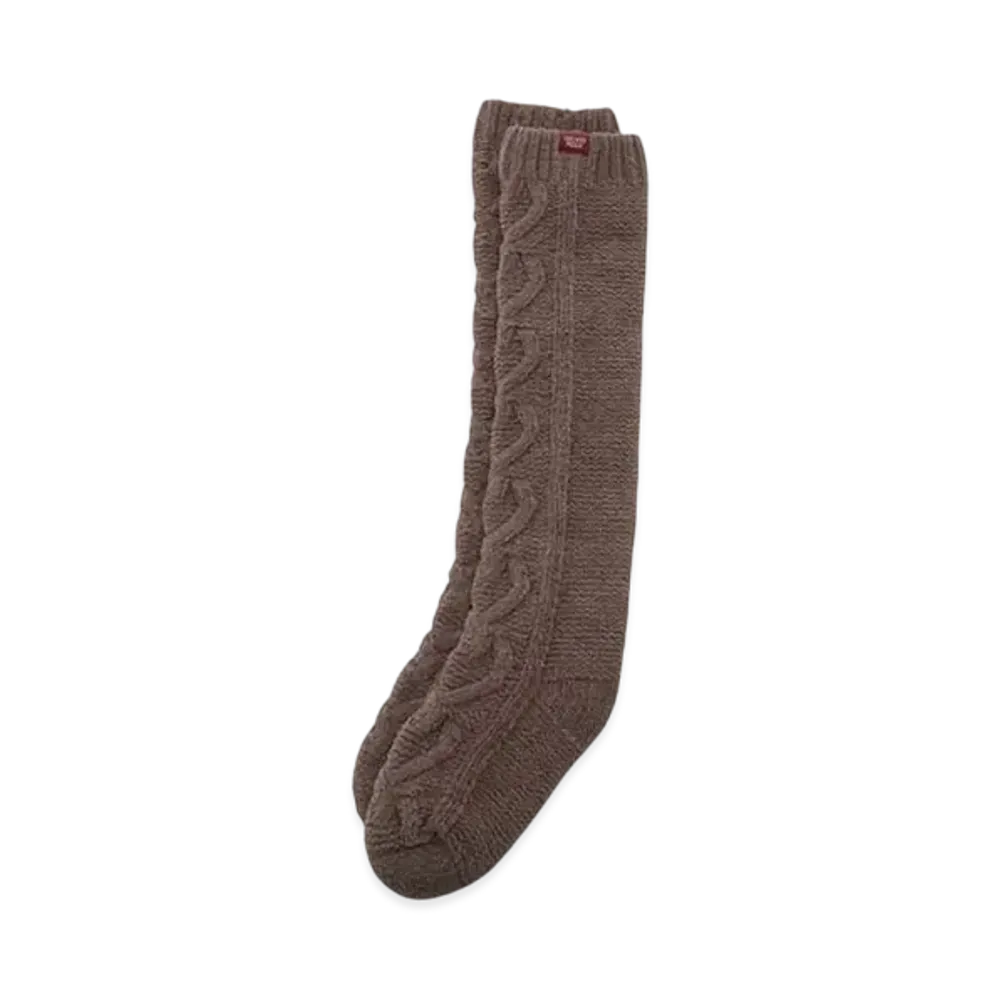 GELATO PIQUE Valentine Heart Aran Long Socks "Brown"