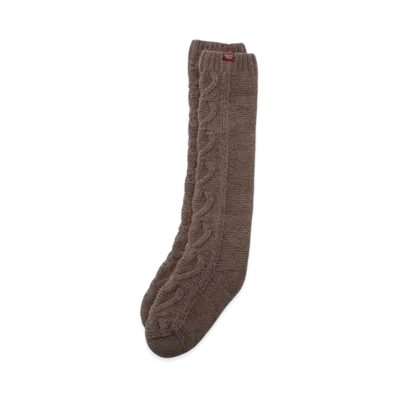 GELATO PIQUE Valentine Heart Aran Long Socks "Brown"