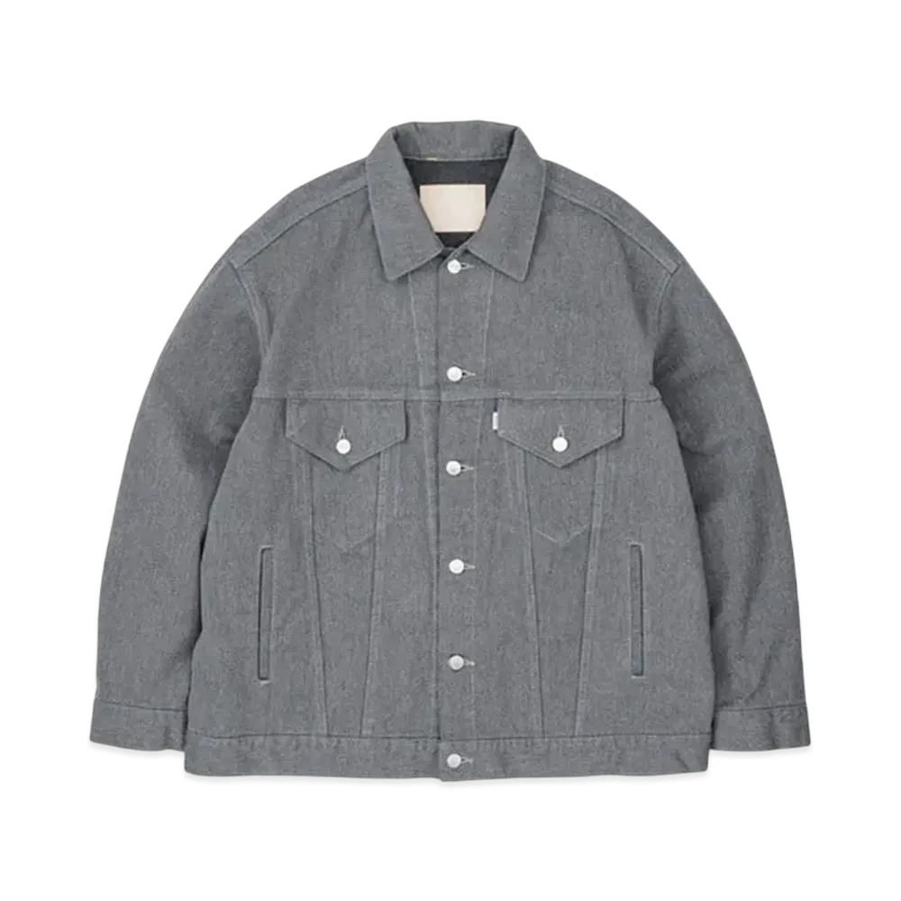 Graphpaper Colorfast Denim Trucker Jacket "Grey"