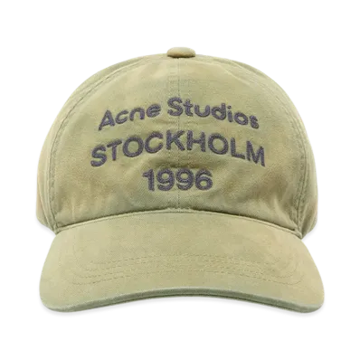 Acne Studios Logo Cap "Olive Green"