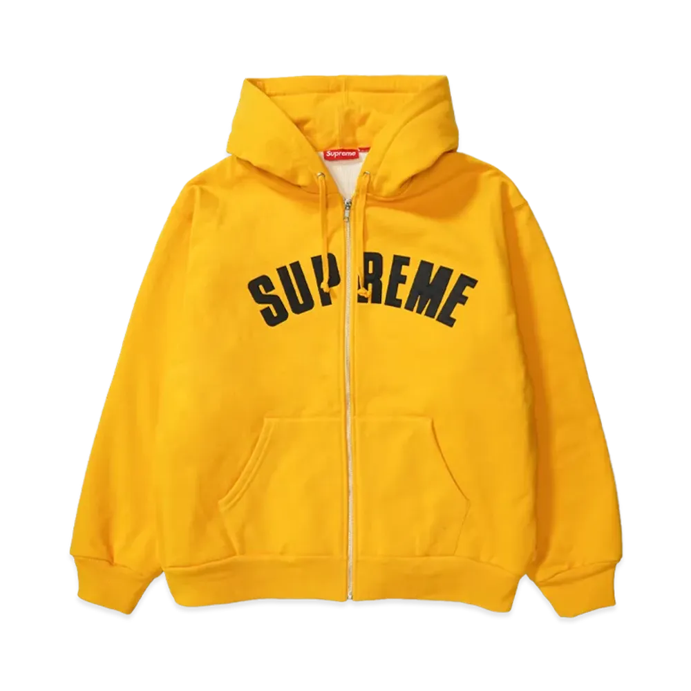 Supreme Arc Thermal Lined Zip Up Hooded Sweatshirt (25AW) "Gold"