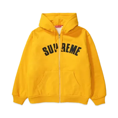 Supreme Arc Thermal Lined Zip Up Hooded Sweatshirt (25AW) "Gold"
