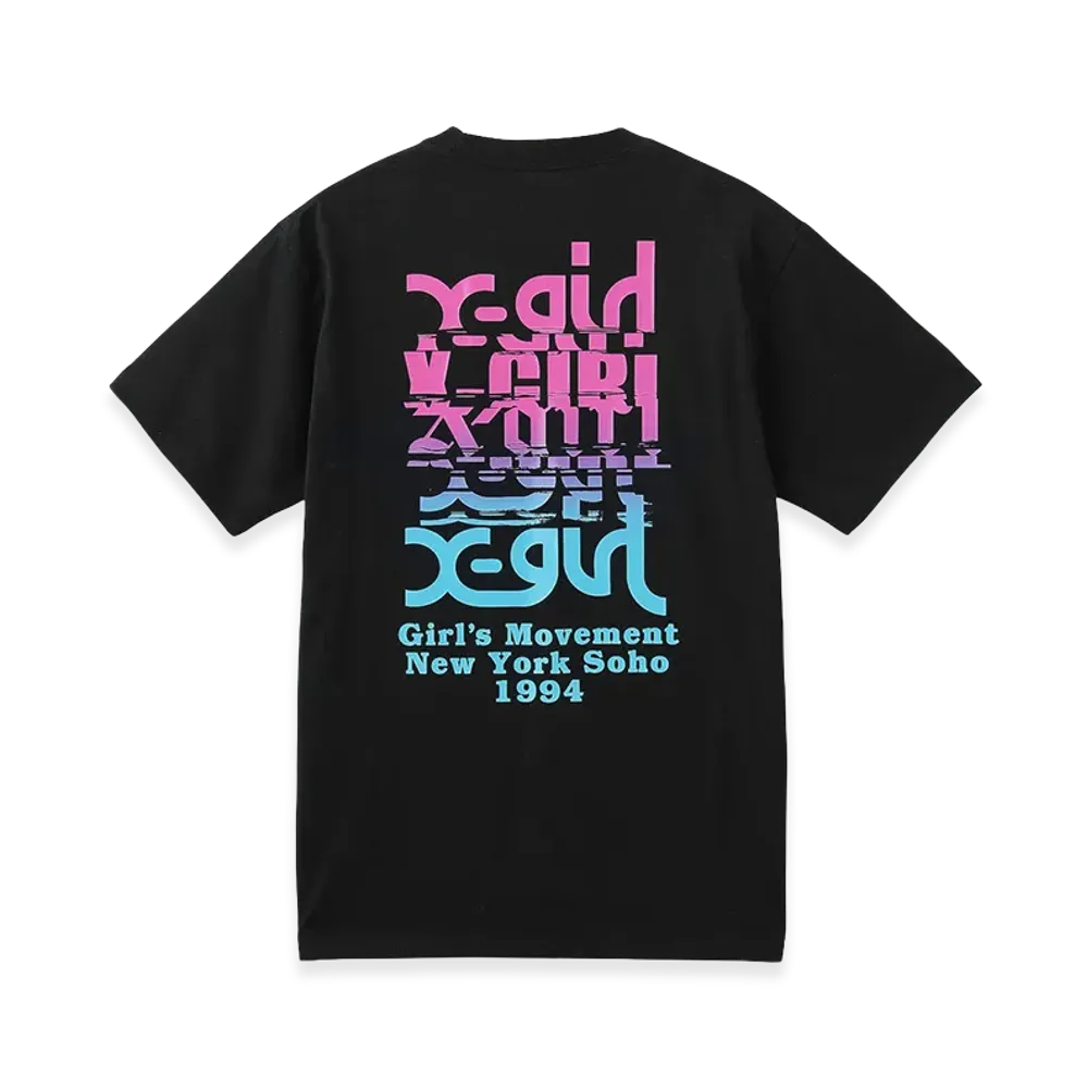 X-Girl Women's Noise Logo S/S Tee "Black"