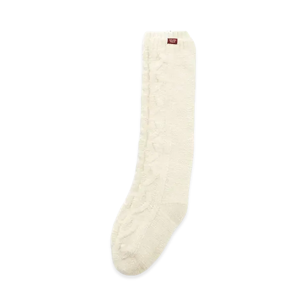 GELATO PIQUE Heart Aran Long Socks "Cream"