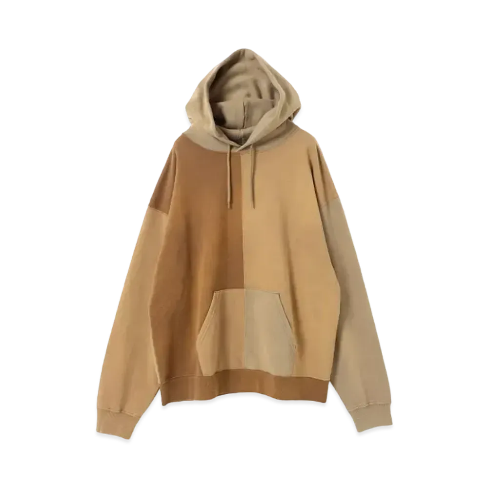 BEAMS Faded Crazy Pattern Hoodie "Beige"
