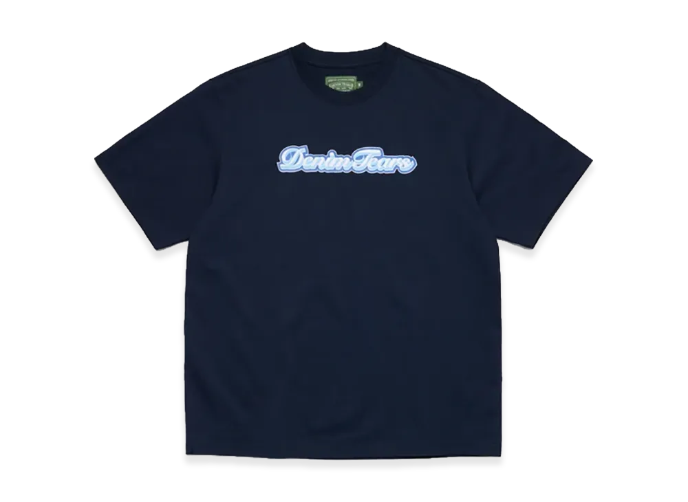 DENIM TEARS Hollis Font Tee "Navy"