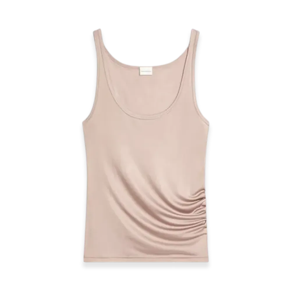 DRIES VAN NOTEN Viscose Tank Top "Old Rose"