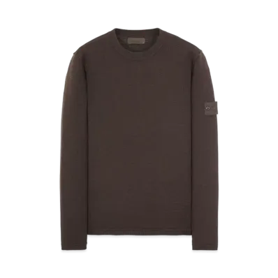 Stone Island 567FA PURE WOOL_GHOST PIECE "Dark Brown"