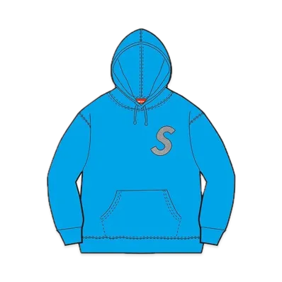 Supreme x Swarovski S Logo Hooded Sweatshirt "Light Aqua"