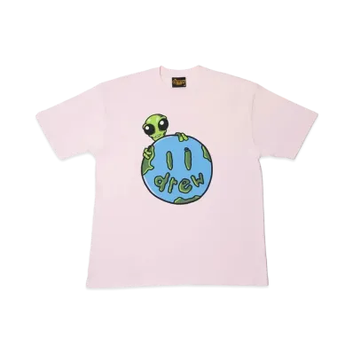 drew house allen the alien ss tee "Pale Pink"