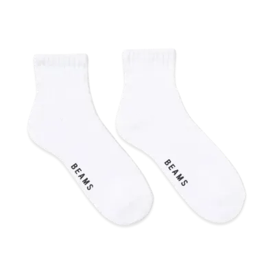 BEAMS 2 Pack Pile Socks "White"