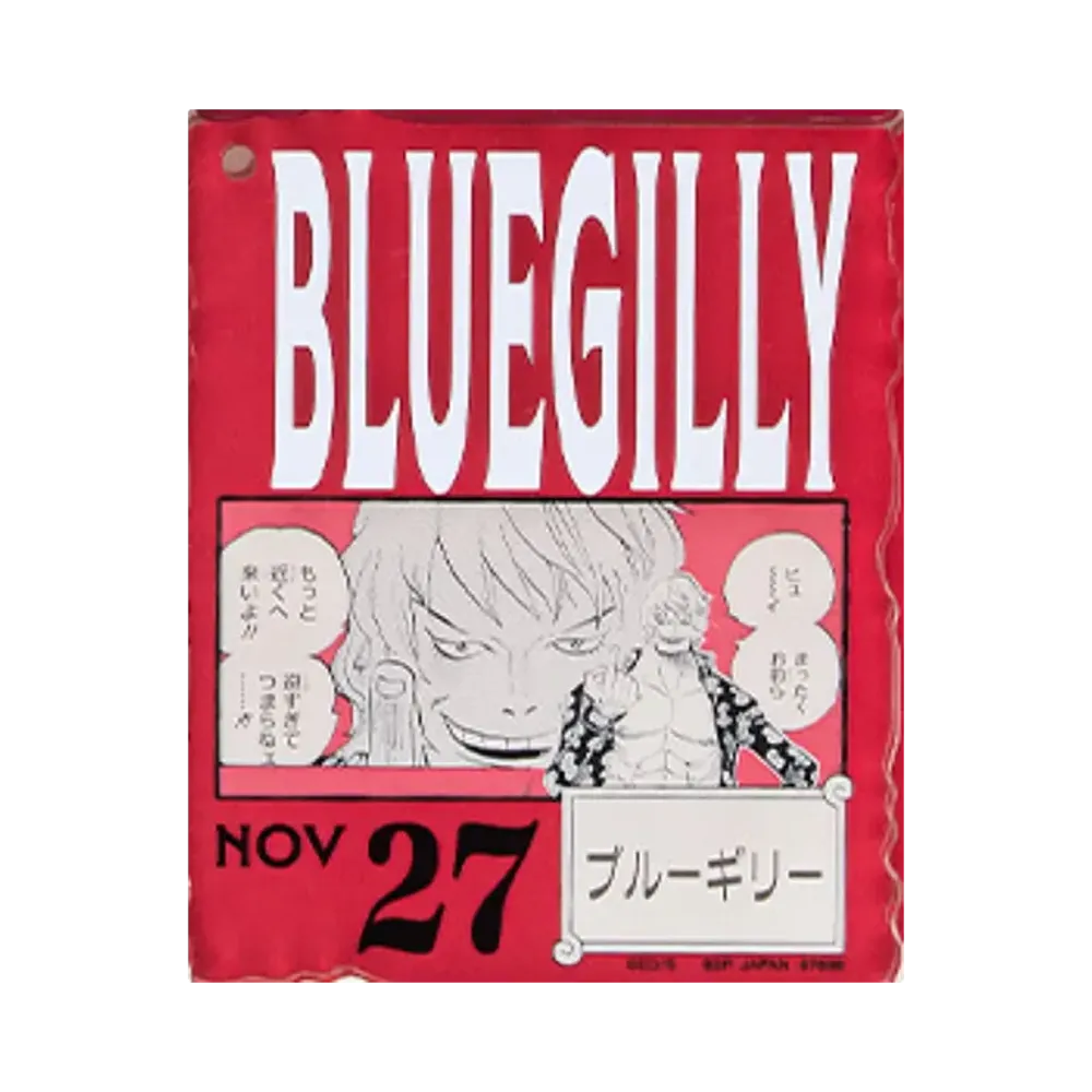 BANDAI "Ichiban Kuji" -ONE PIECE BASE SHOP Lottery 366DAYS OF BIRTHDAYS- Birth Month January-March Kon Colors Acrylic Block Charm Prize 11/27 Bluegilly