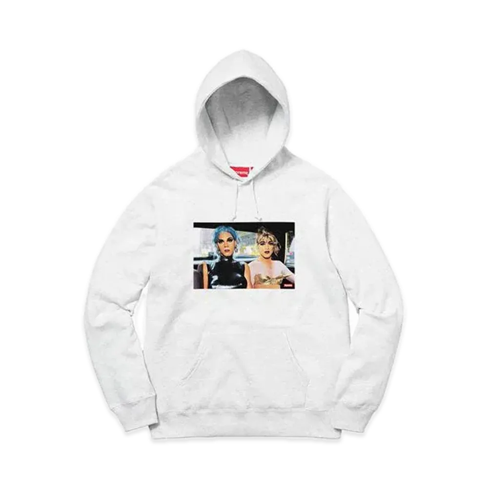 Supreme Nan Goldin Misty and Jimmy Paulette Hooded Sweatshirt "Ash Grey"
