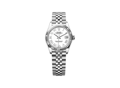 ROLEX Datejust 31mm Oystersteel & White Gold 278274 "White"