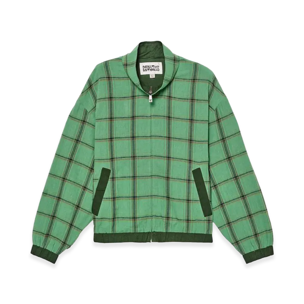 ZARA x Bad Bunny Benito Antonio Check Relaxed Fit Jacket "Green"