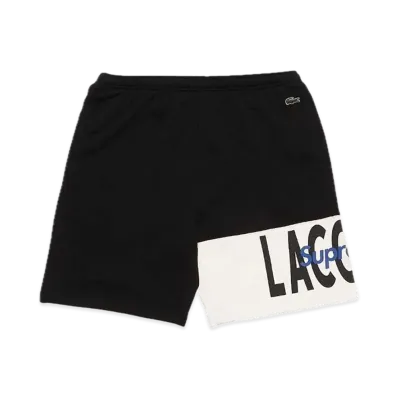 Supreme x LACOSTE Logo Panel Sweatshort "Black"