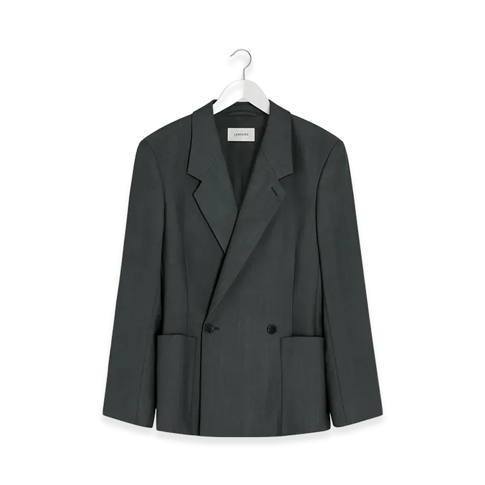 LEMAIRE Women's Double Breasted Tailored Jacket "Coal"