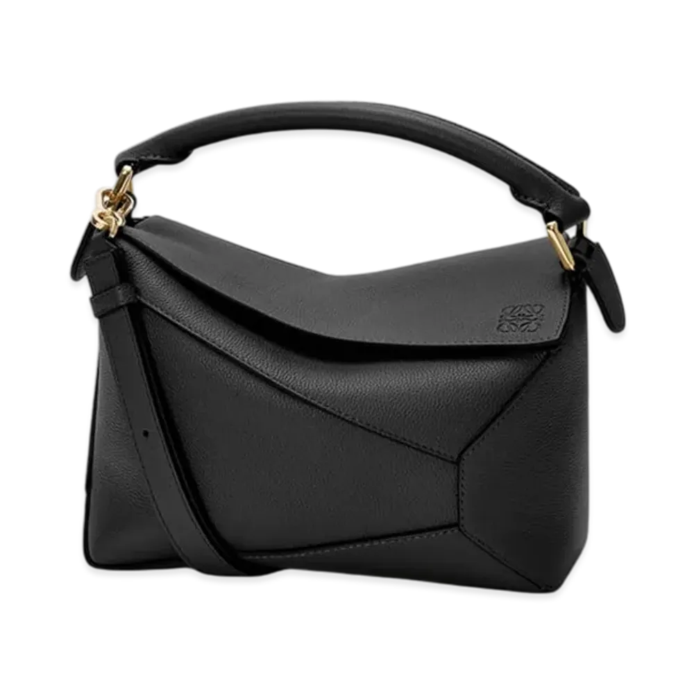 LOEWE Puzzle Edge Bag Small "Black"
