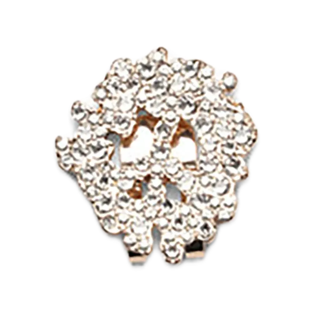 DENIM TEARS Swarovski Peace Wreath Hat Clip "Silver"