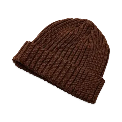THE REAL McCOY'S COTTON BRONSON KNIT CAP "Brown"