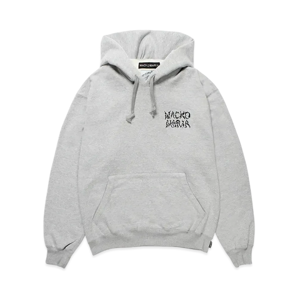 WACKO MARIA x NECKFACE Heavy Weight Hooded Sweat Shirt "Gray"