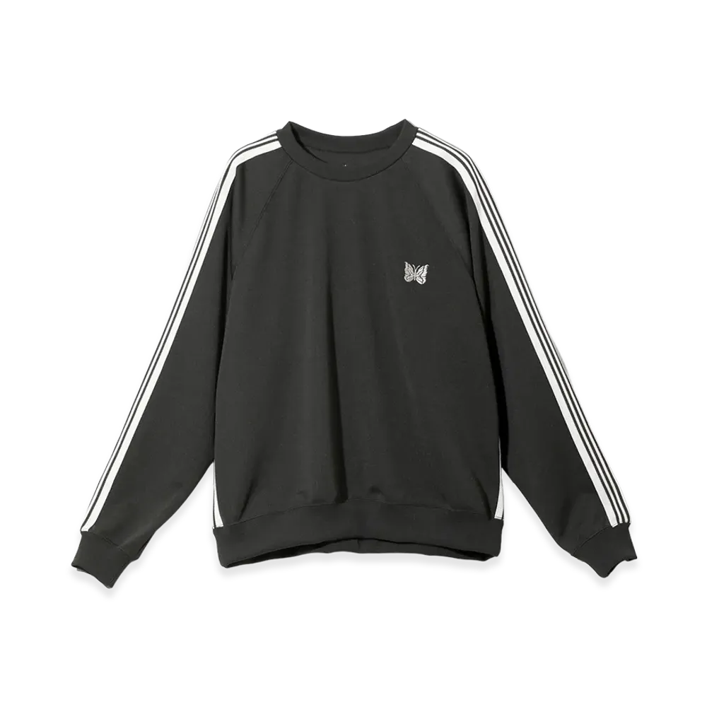 NEEDLES Track Crew Neck Shirt Poly Smooth "Charcoal"