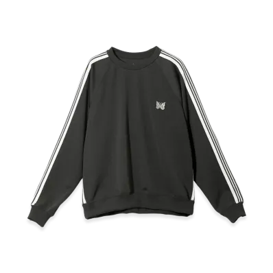 NEEDLES Track Crew Neck Shirt Poly Smooth "Charcoal"