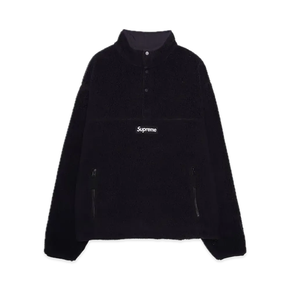 Supreme Polartec Shearling Reversible Pullover "Black" (24FW)