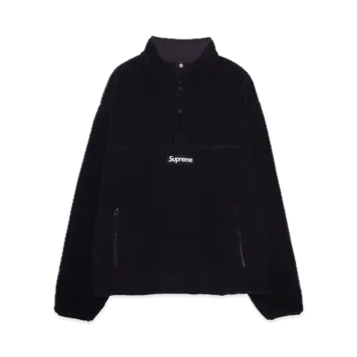 Supreme Polartec Shearling Reversible Pullover "Black" (24FW)
