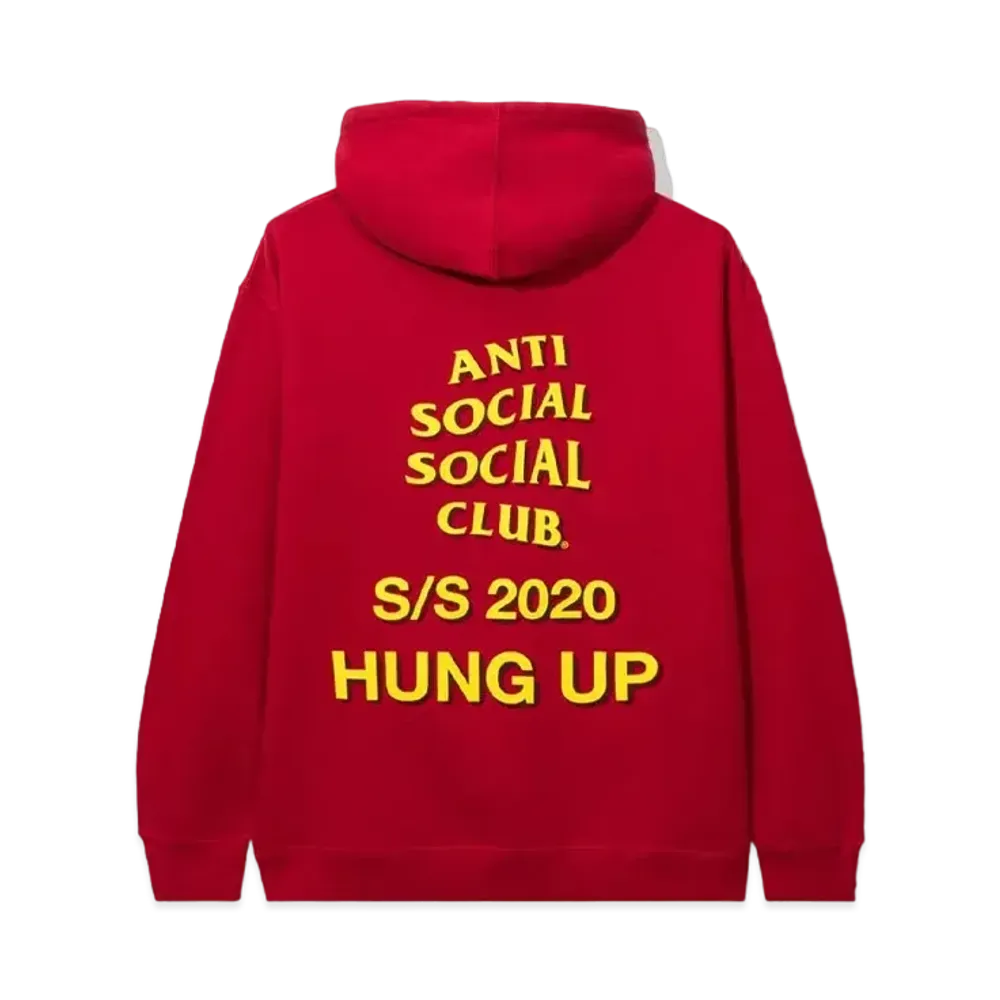 ANTI SOCIAL SOCIAL CLUB Dialtone Hoodie "Red" (SS20)